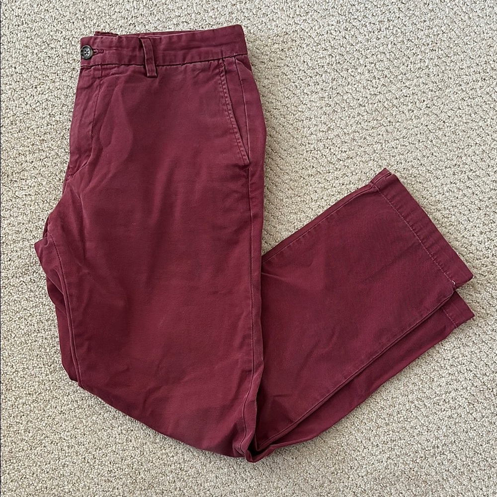 Men's Burgundy Pants